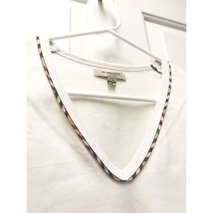 Burberry White Long Sleeve